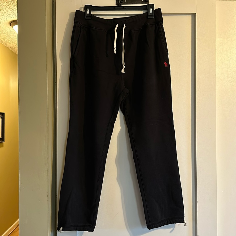 Black Polo Ralph Lauren sweatpants—size M